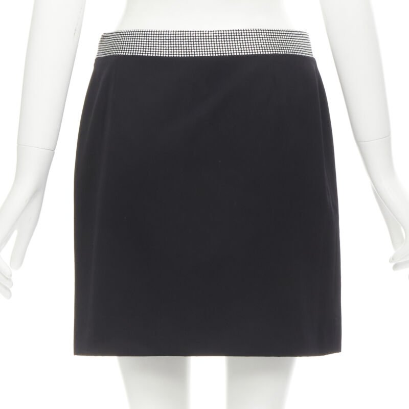 Gianni Versace Studded Wool Skirt - Side view