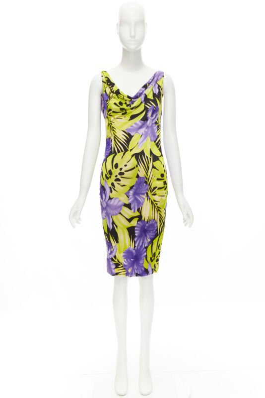 Istante Jungle Draped Dress - Image 11