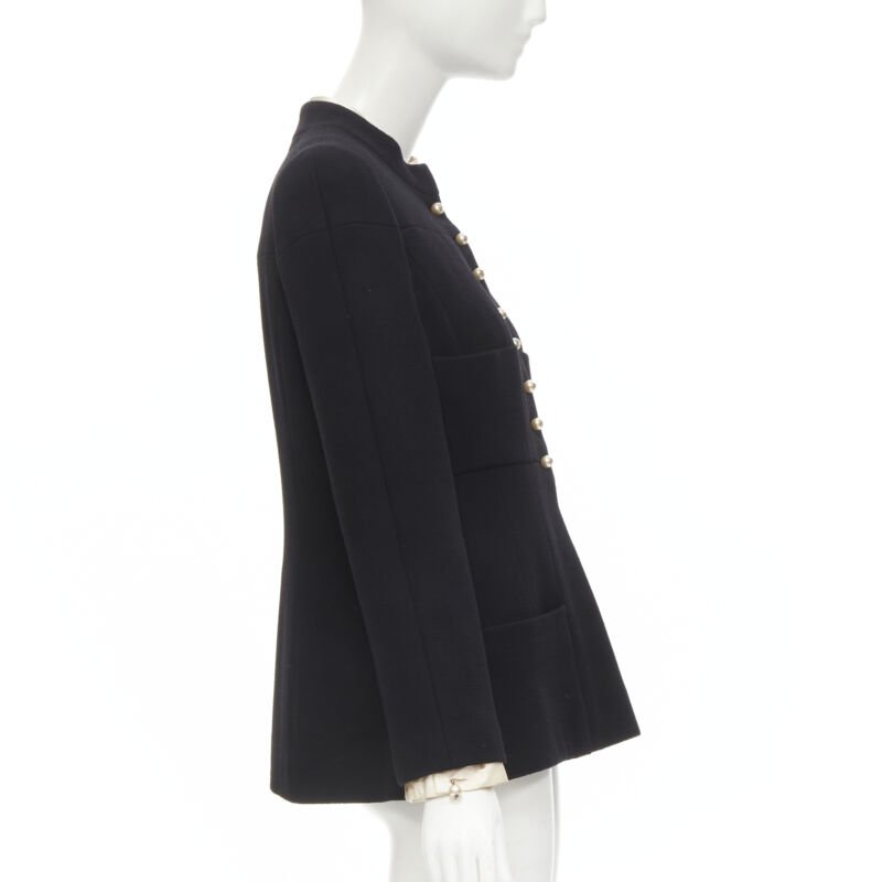 Chanel Black Pearl Panel Jacket - 4