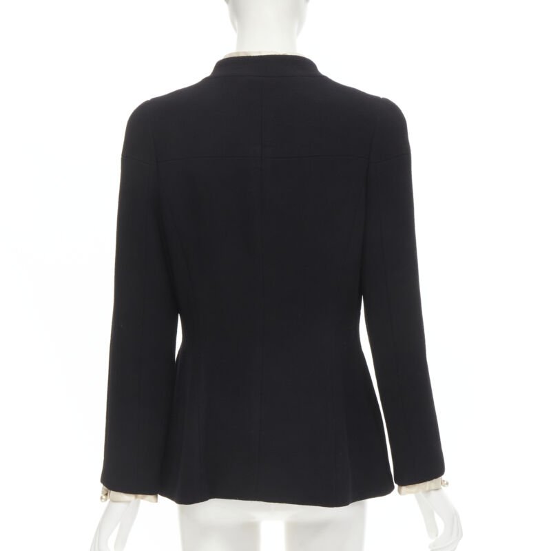 Chanel Black Pearl Panel Jacket - Side view