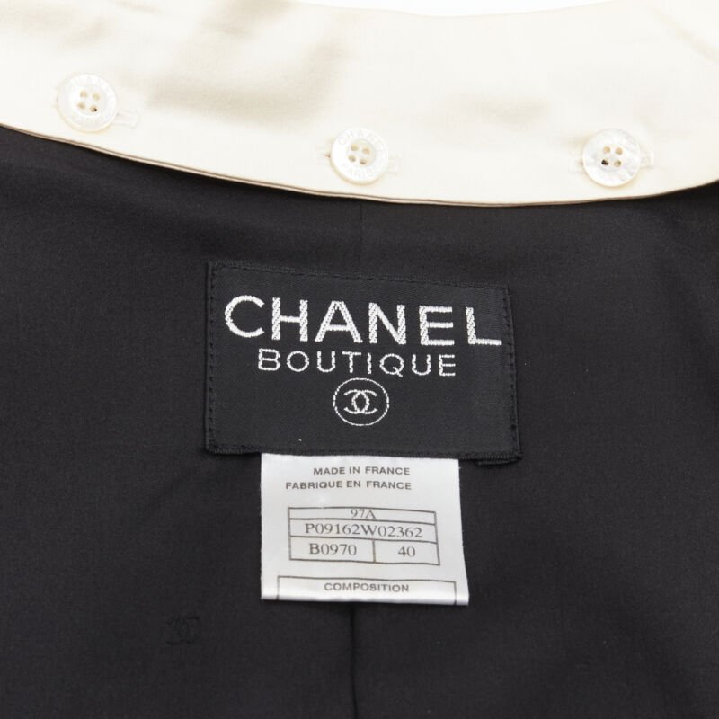 Chanel Black Pearl Panel Jacket - Image 11