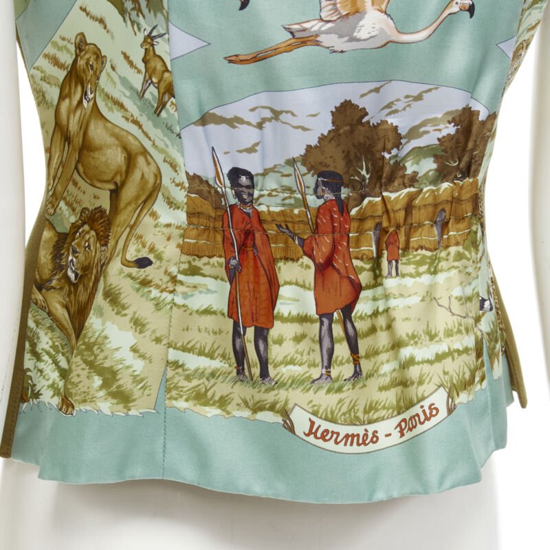 Hermès Animal Silk Vest - Back view