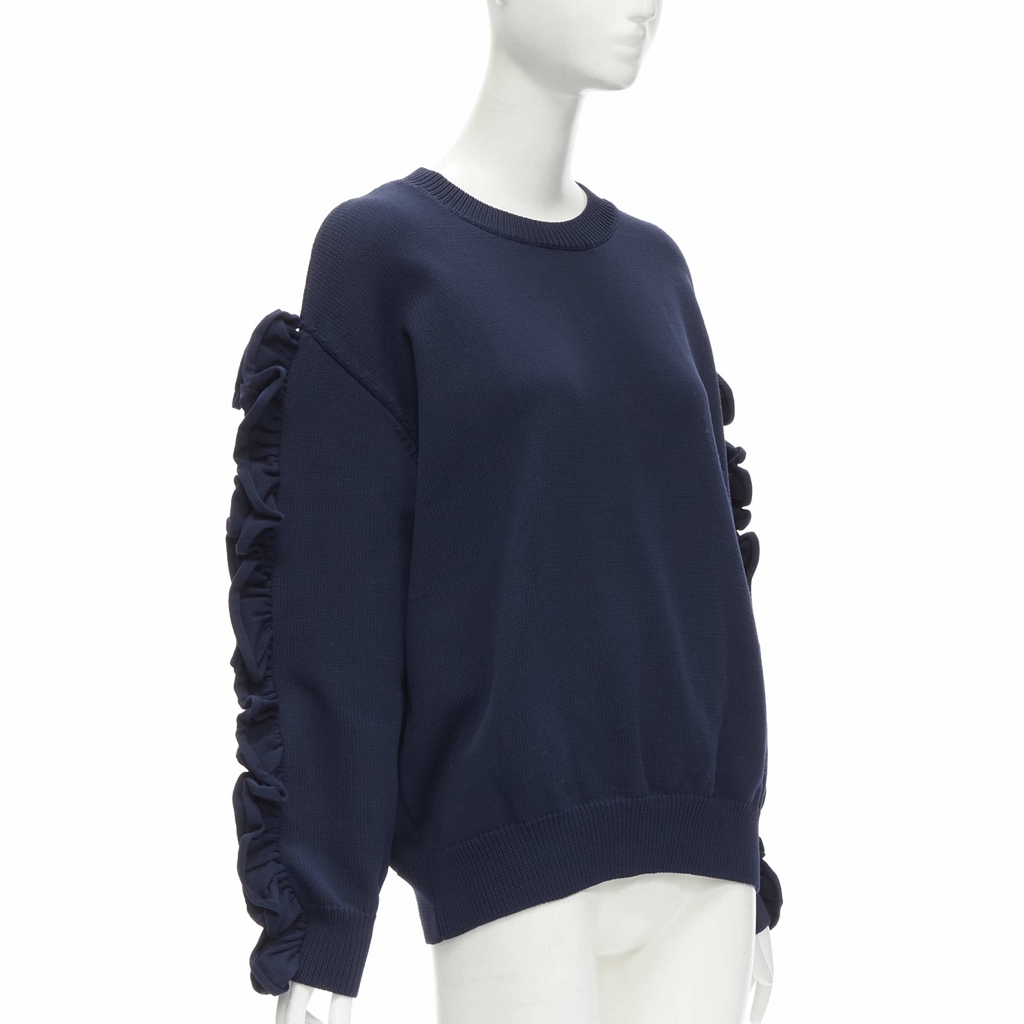 Victoria, Victoria Beckham Ruffle Sleeve Sweatshirt