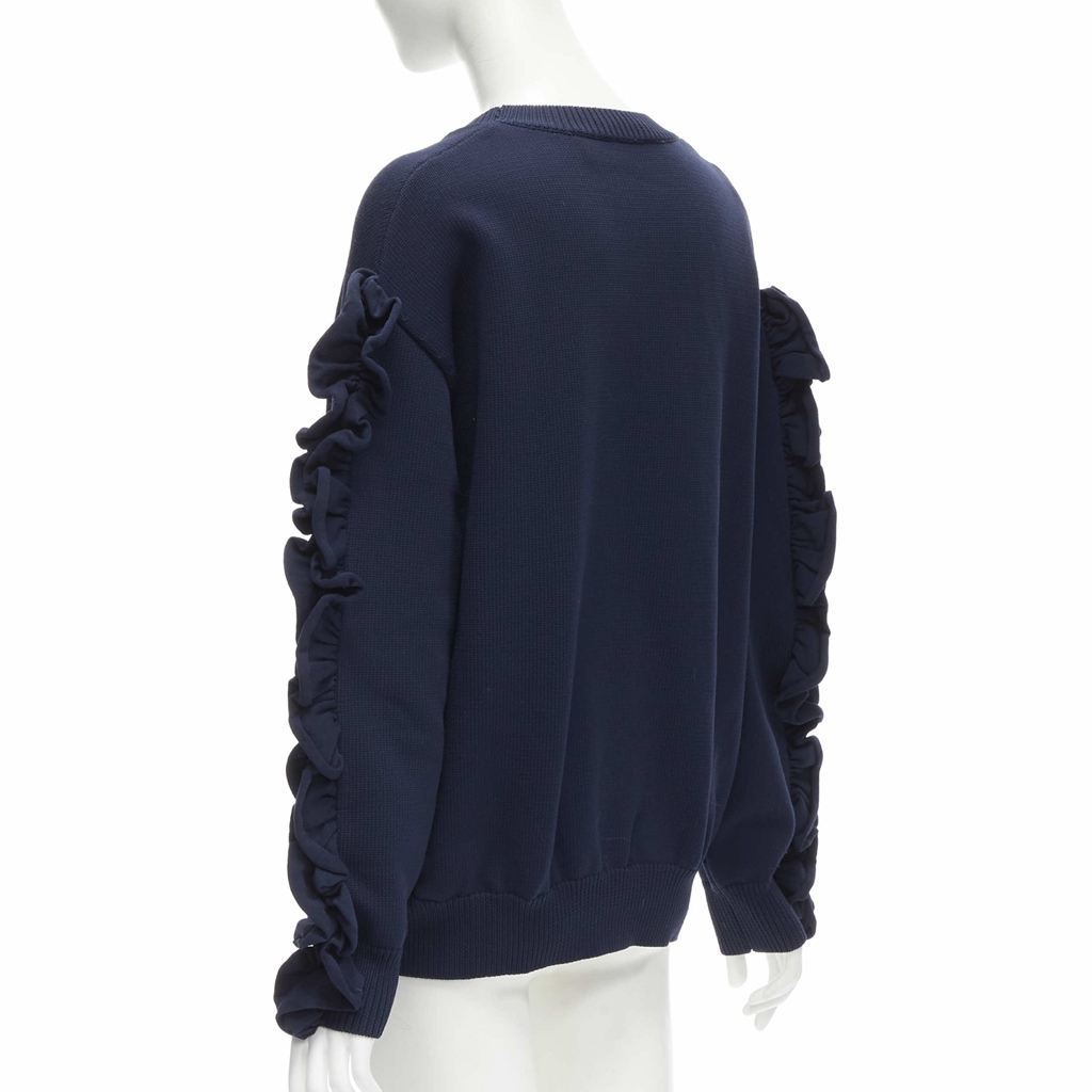 Victoria, Victoria Beckham Ruffle Sleeve Sweatshirt - Detail 1