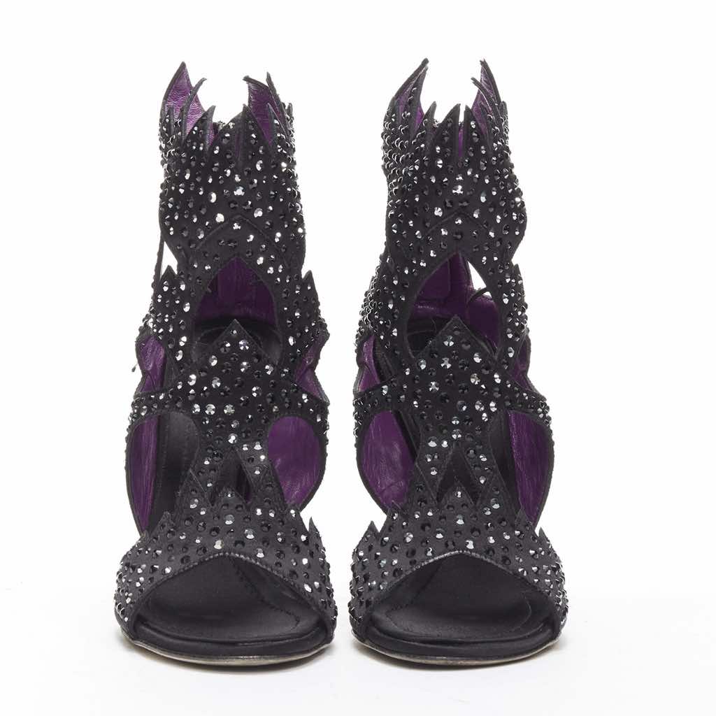 Giuseppe Zanotti Cutout Crystal Sandals - Image 6