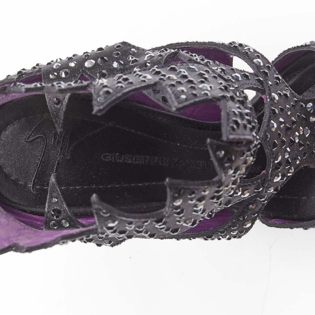 Giuseppe Zanotti Cutout Crystal Sandals - Image 11