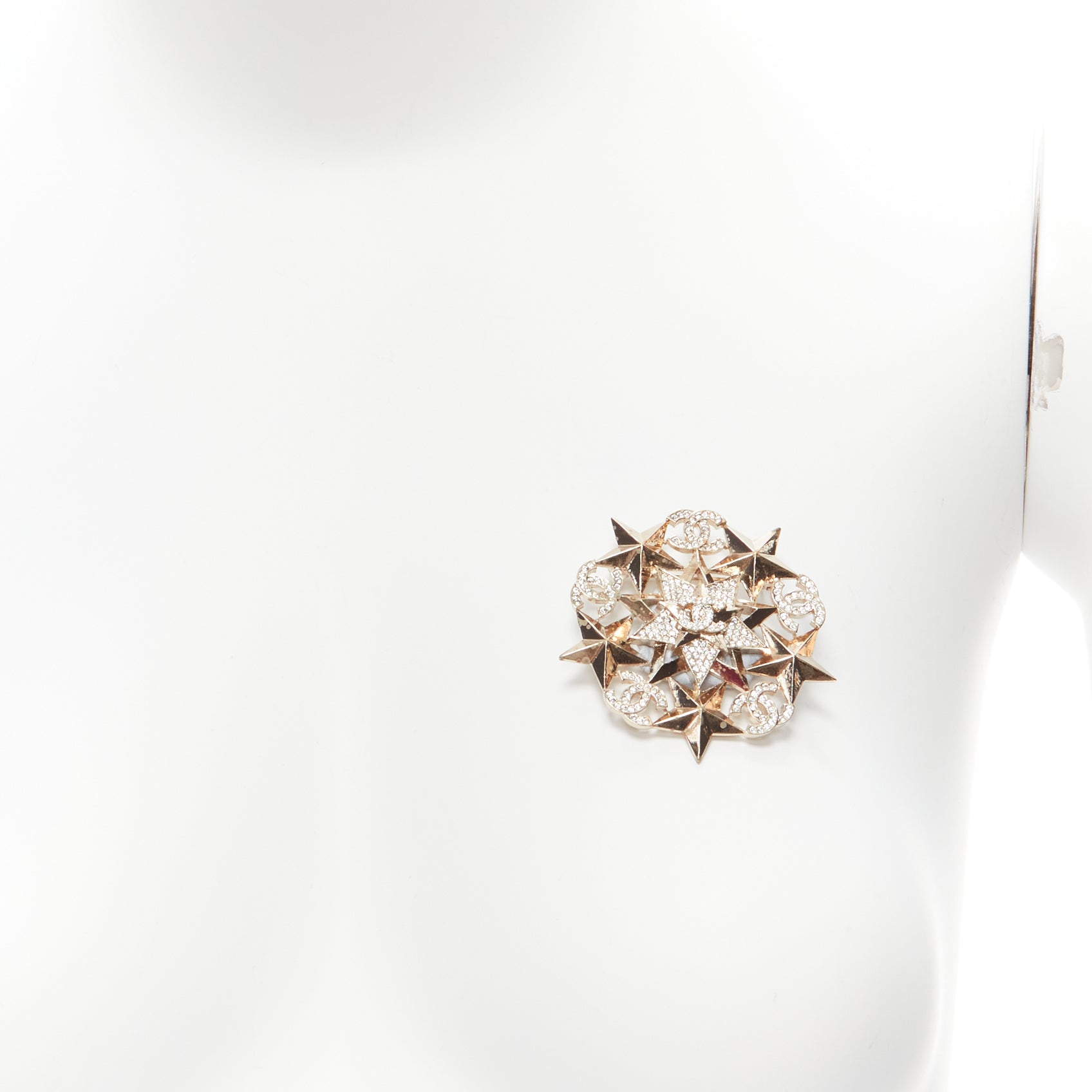 Chanel Star Motive Pin - Back view