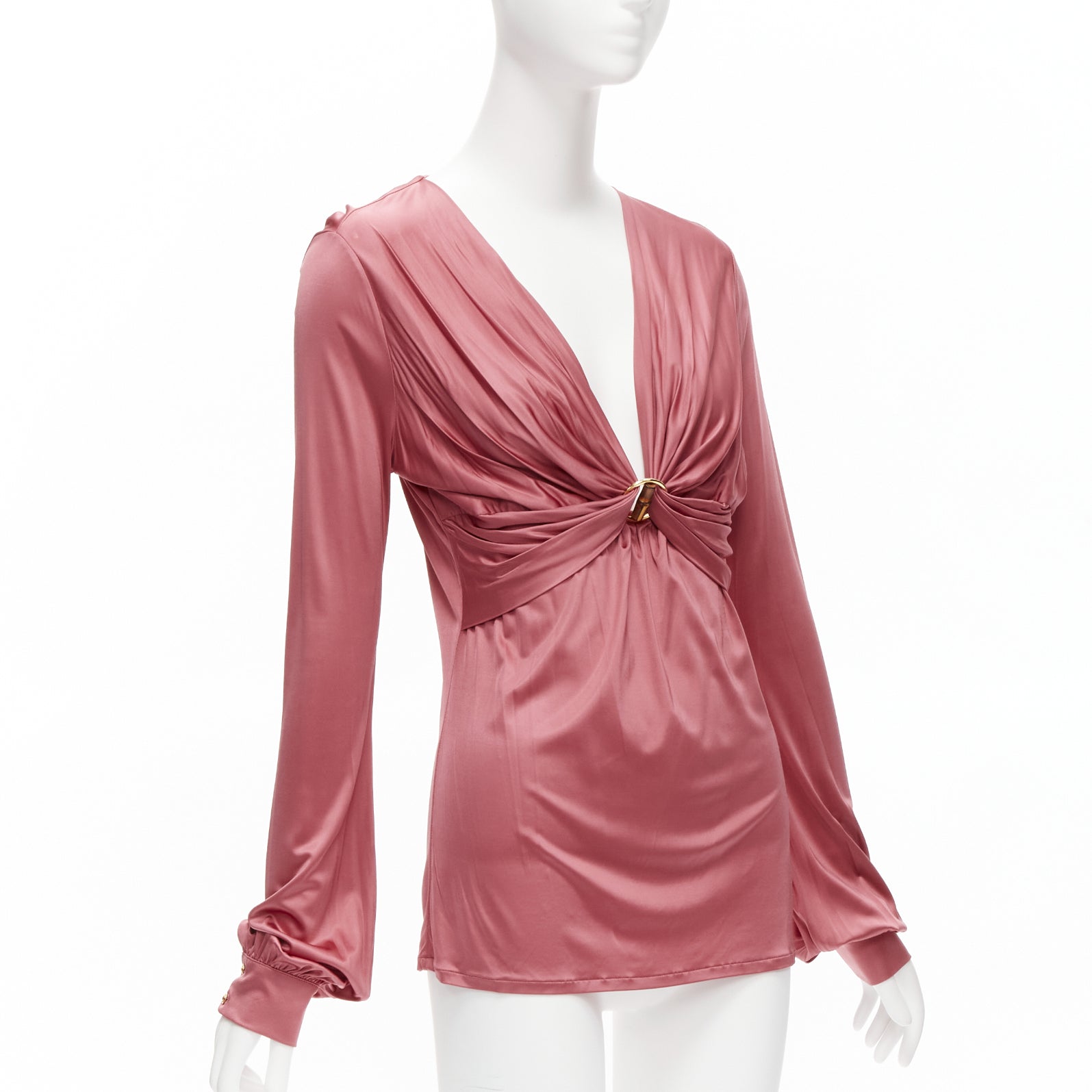Gucci Bamboo Sleeve Blouse - Image 6