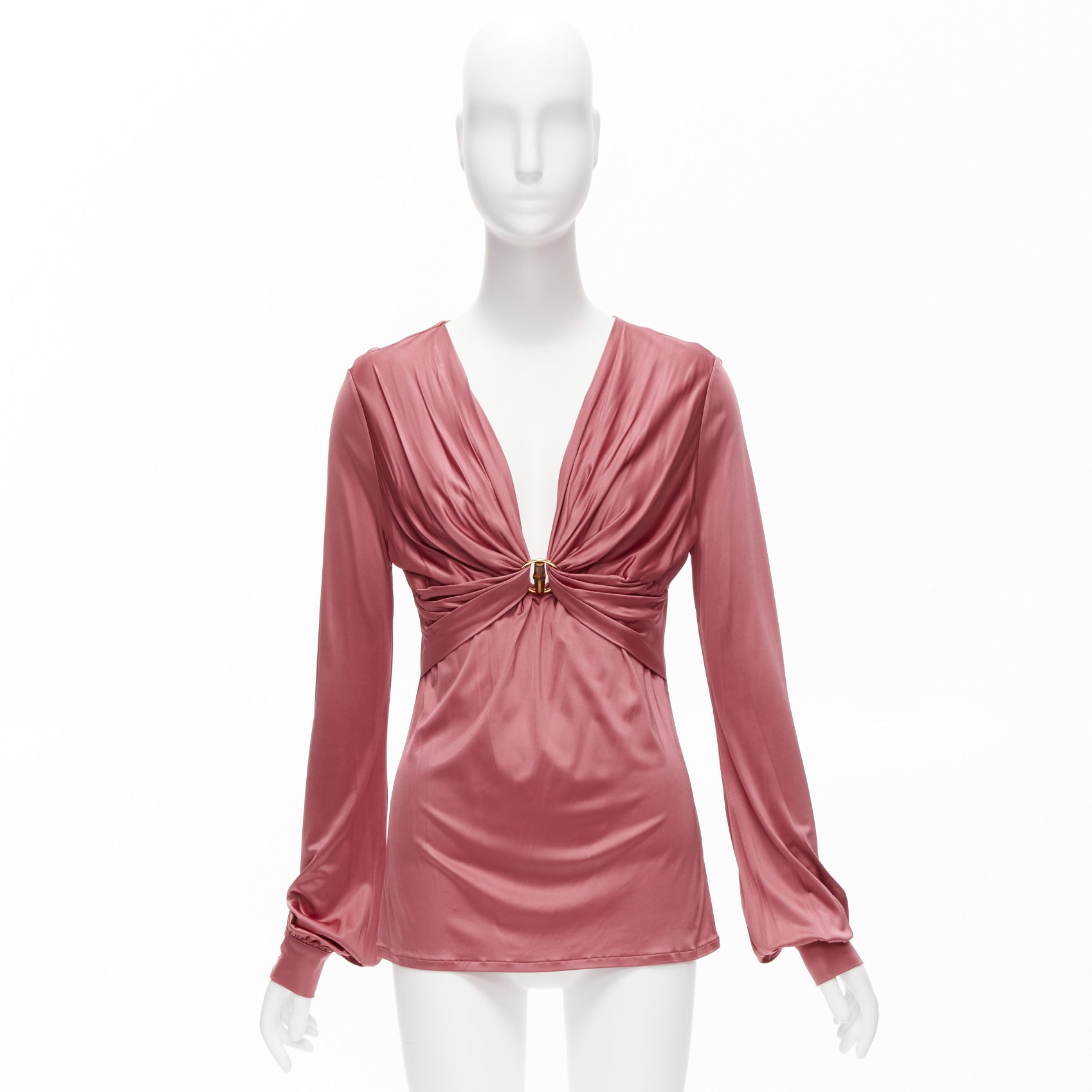 Gucci Bamboo Sleeve Blouse - Image 11