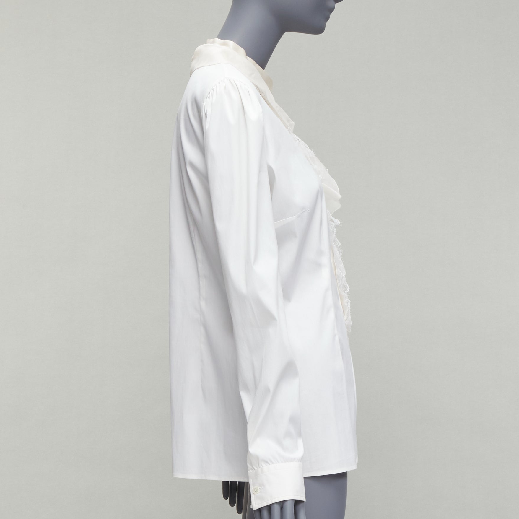 Dolce & Gabbana Lace Fitted Shirt - 4