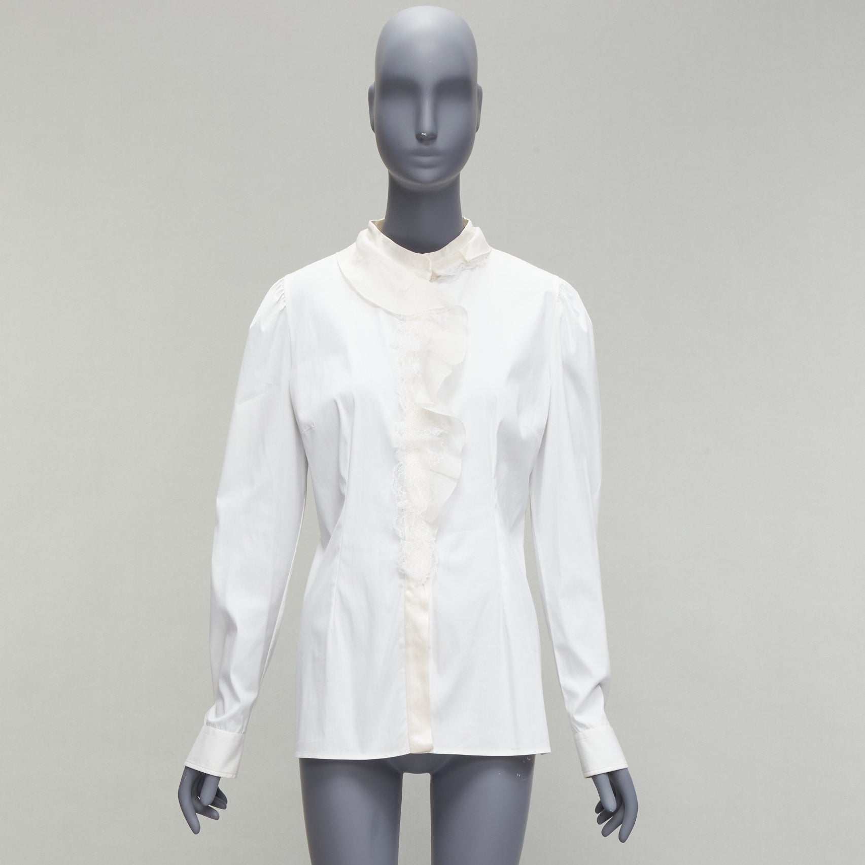 Dolce & Gabbana Lace Fitted Shirt - Image 11