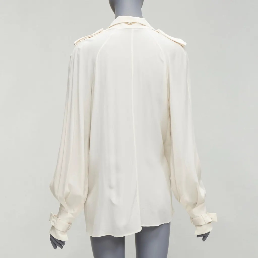Tom Ford Silk Trench Jacket Beige Silk Very good - Box View