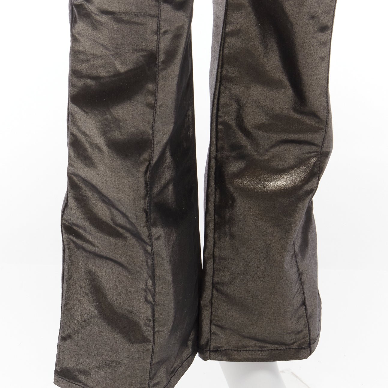 Gucci Gunmetal Flare Pants - Image 10