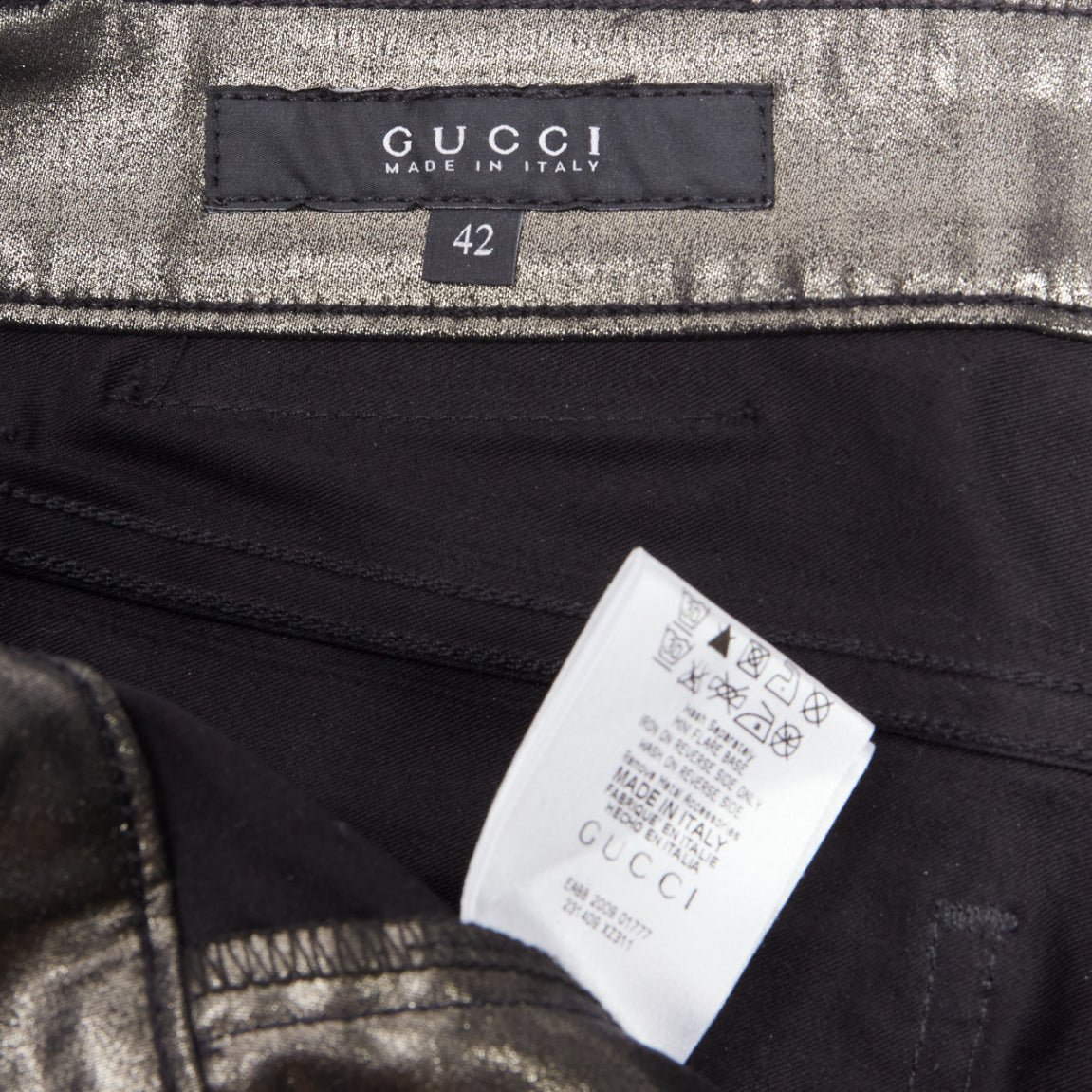 Gucci Gunmetal Flare Pants - Image 11