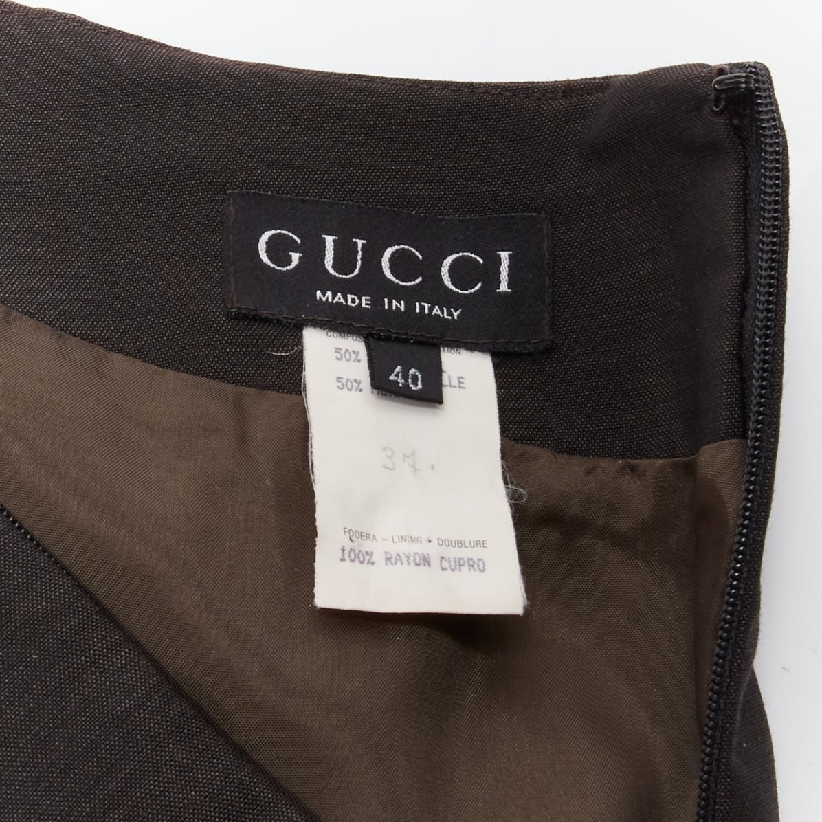 Gucci Wool Pencil Skirt - Image 10