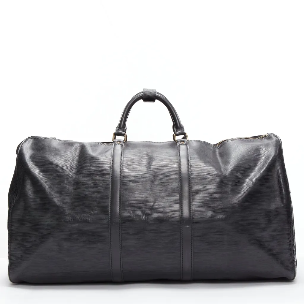 Louis Vuitton Keepall 60 Black Leather Fair - Box View