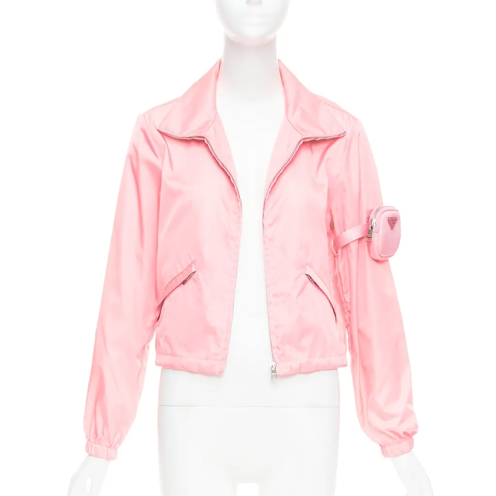 Prada Nylon Pouch Anorak Pink Very good - Inside View