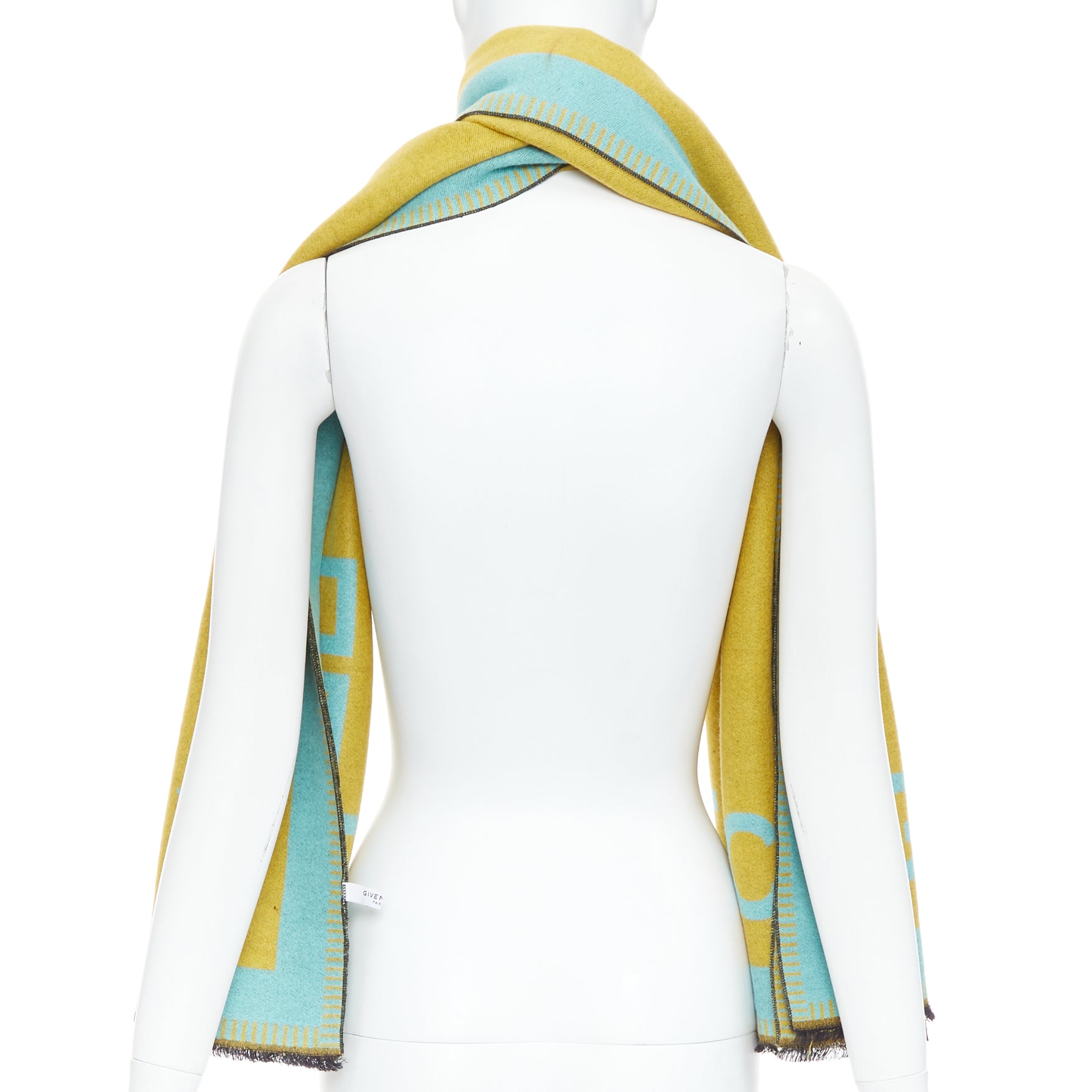 Givenchy Logo Fringe Scarf - Side view