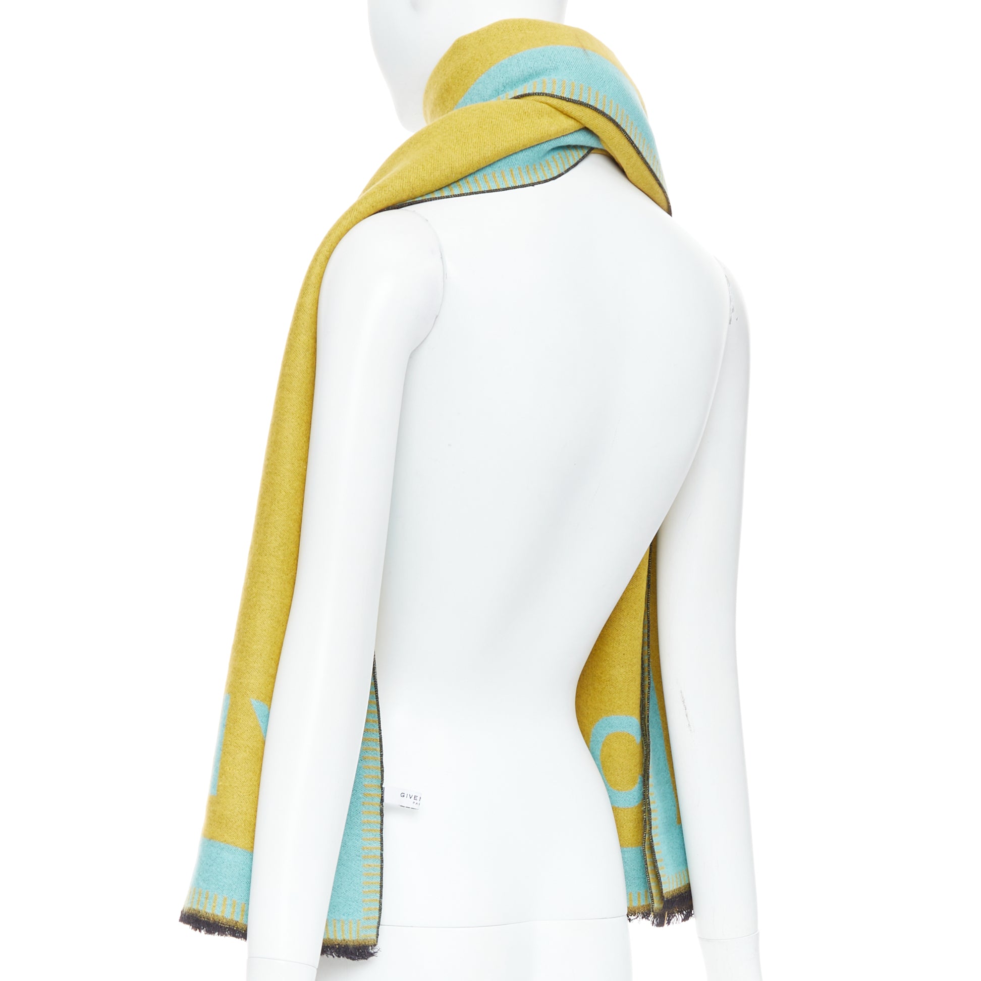 Givenchy Logo Fringe Scarf - Detail 1