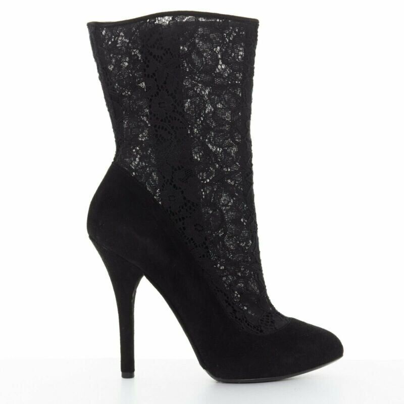 Dolce & Gabbana Floral Mesh Sock Booties
