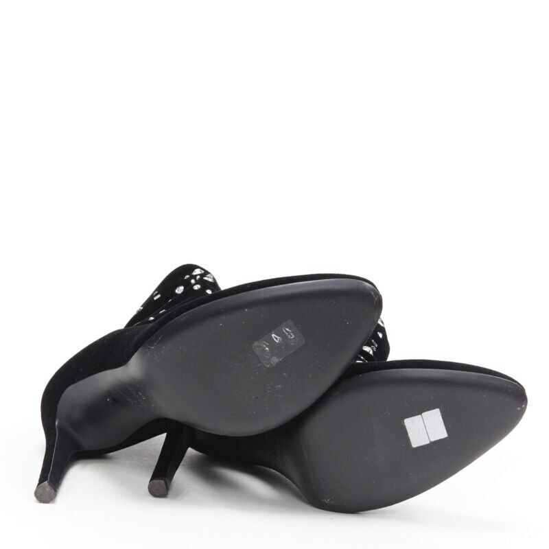 Giuseppe Zanotti Velvet Jewel Sock Booties - Detail 1