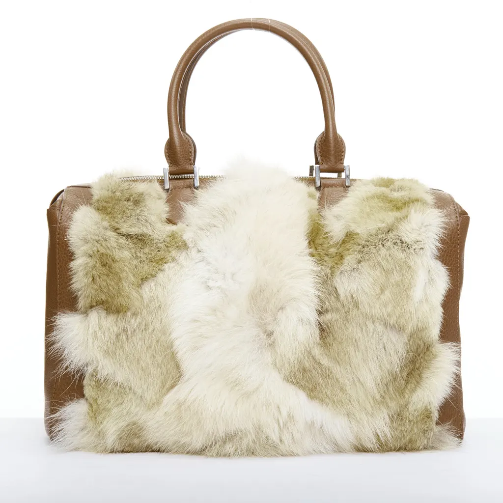 Michael Kors Scaled Gia Tote Brown Fur Good - Inside View