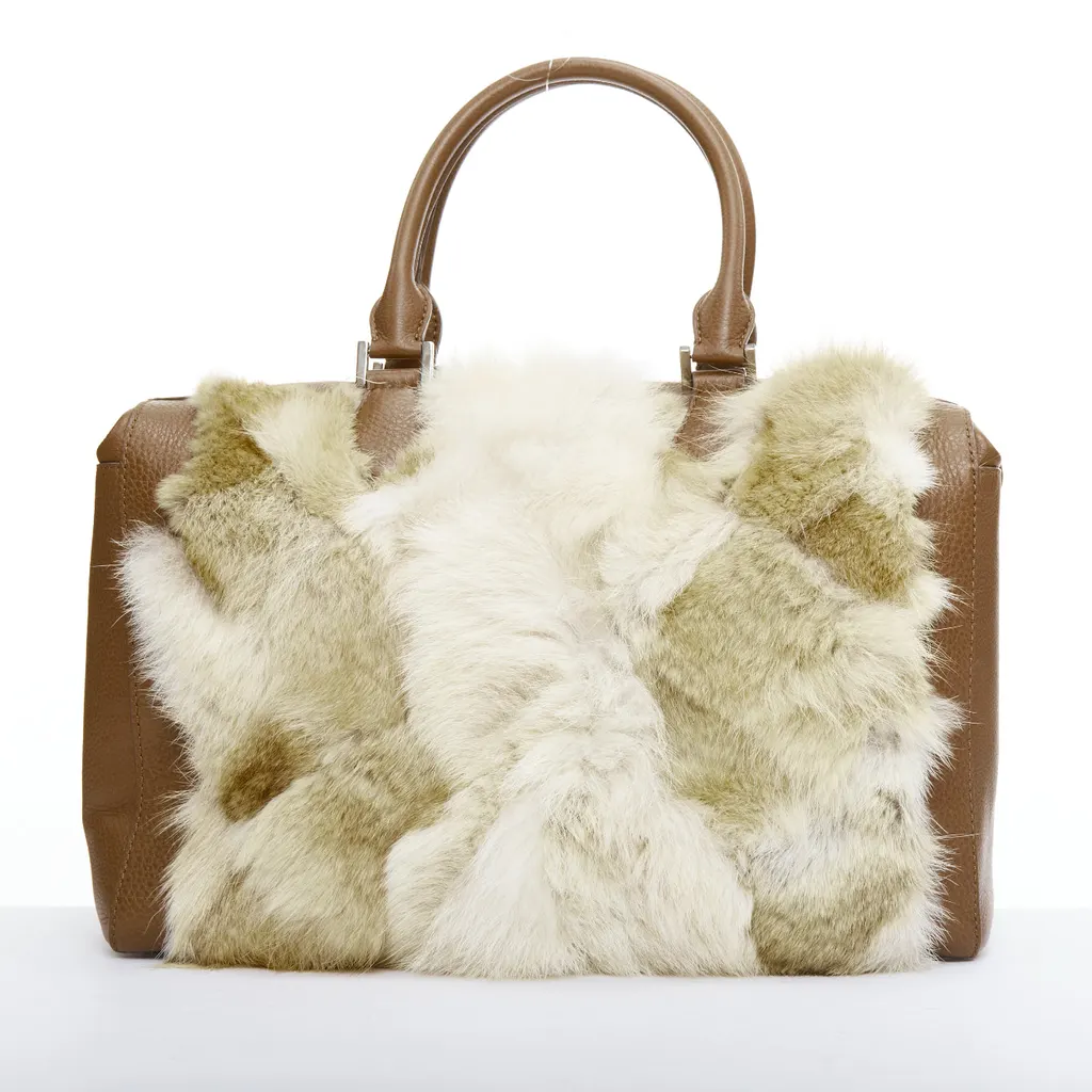 Michael Kors Scaled Gia Tote Brown Fur Good - Box View