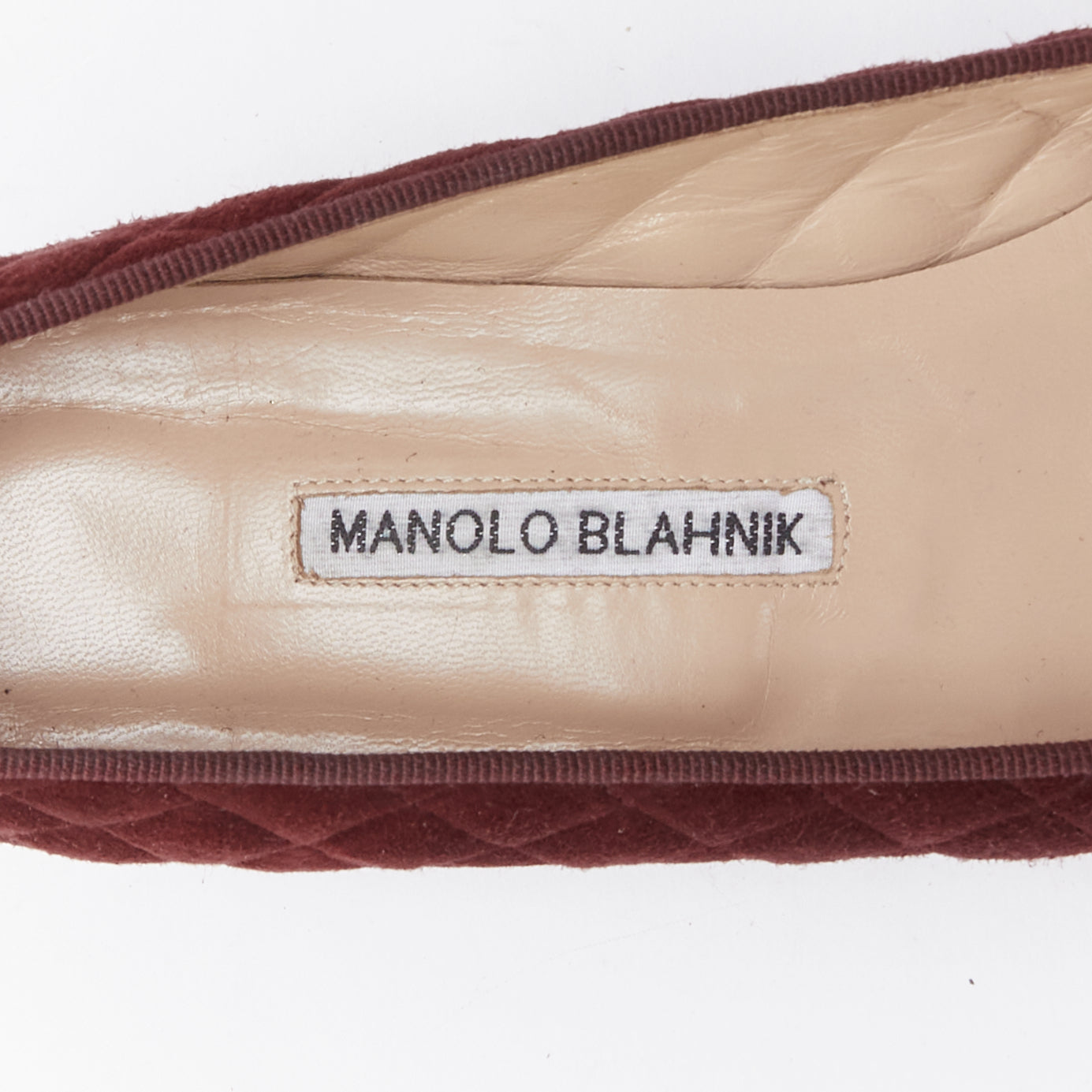 Manolo Blahnik Quilted Maryjane Heels - Image 11