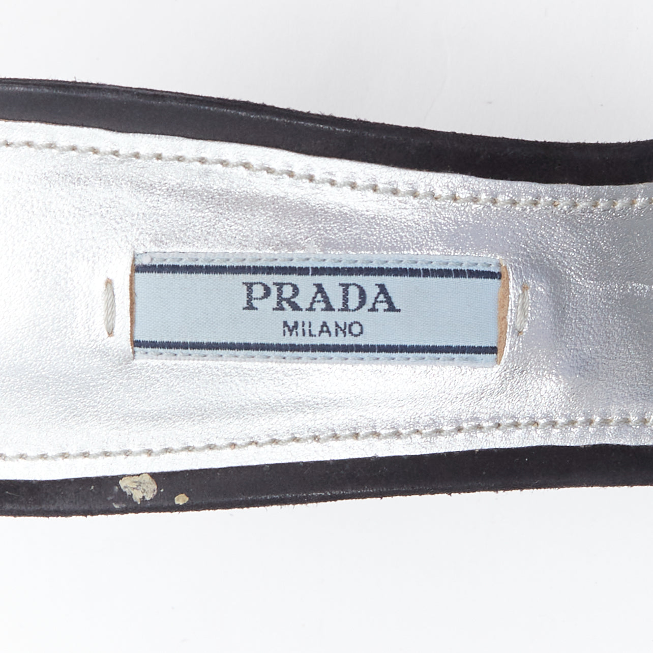 Prada Crystal Buckle Mules - Image 11