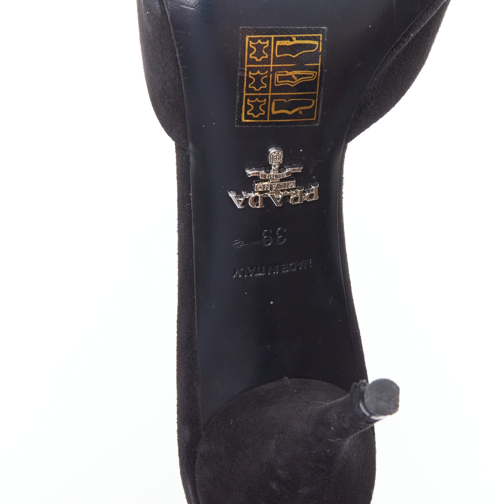 Prada Crystal Buckle Mules - Image 12