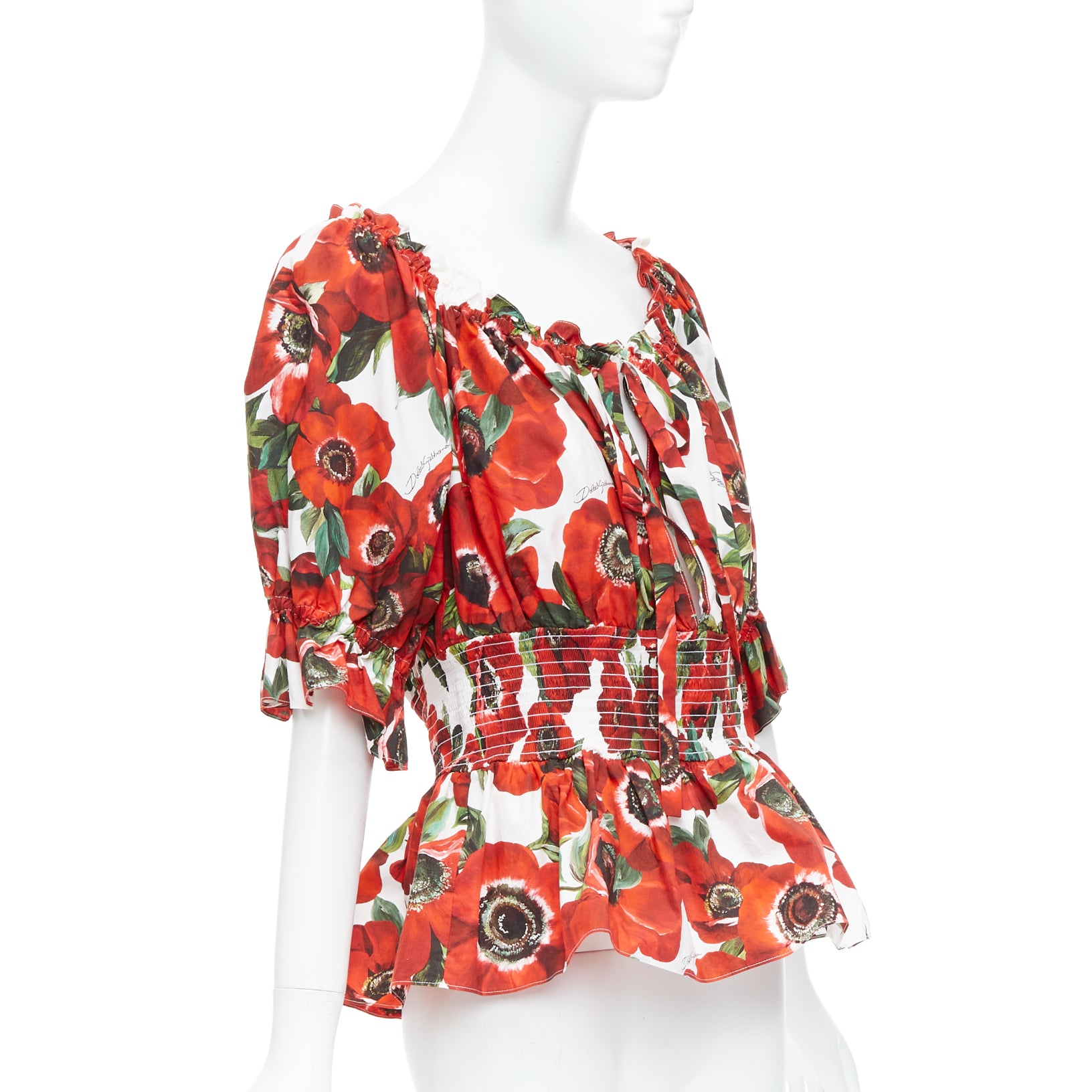 Dolce & Gabbana Floral Peplum Top - Image 6