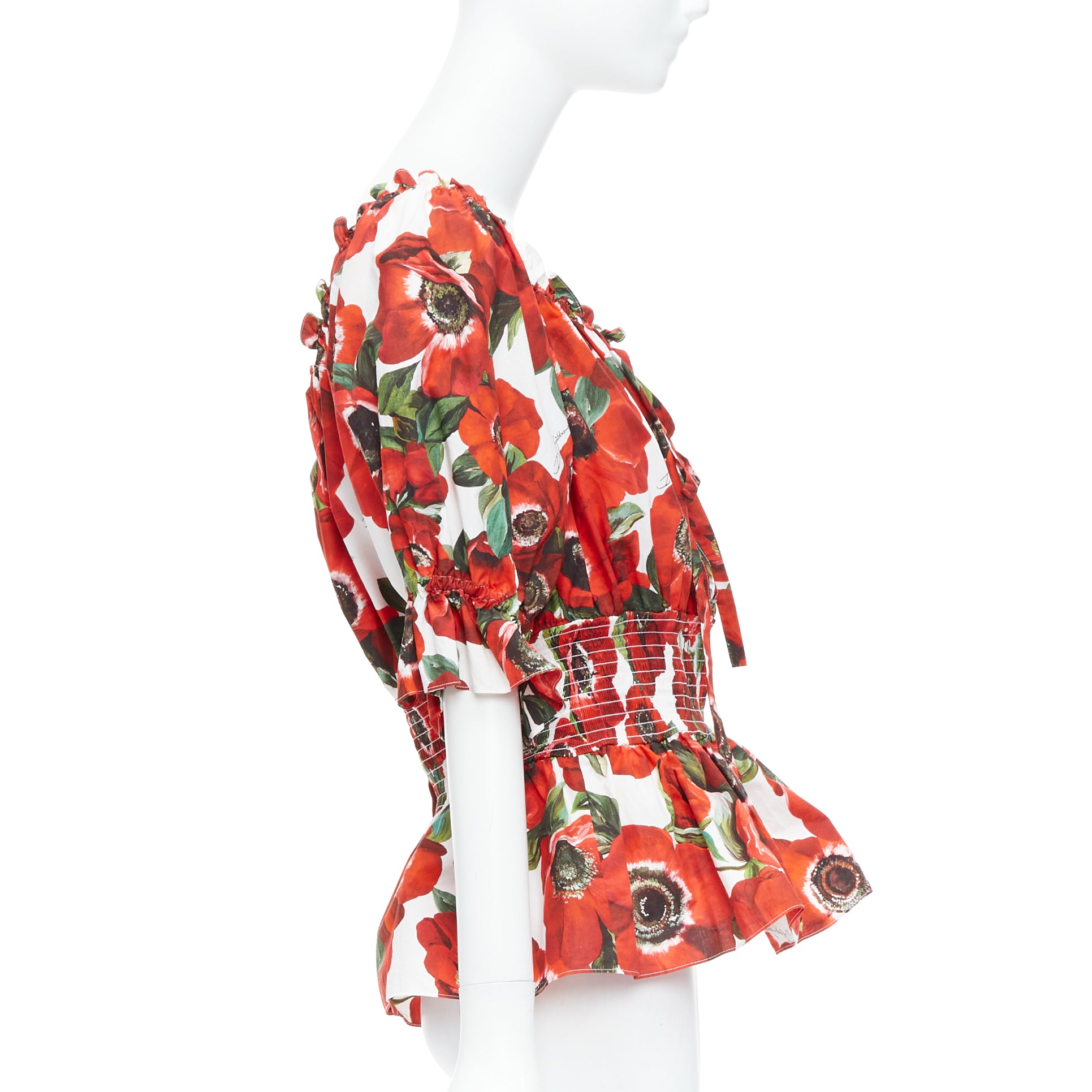 Dolce & Gabbana Floral Peplum Top - 4
