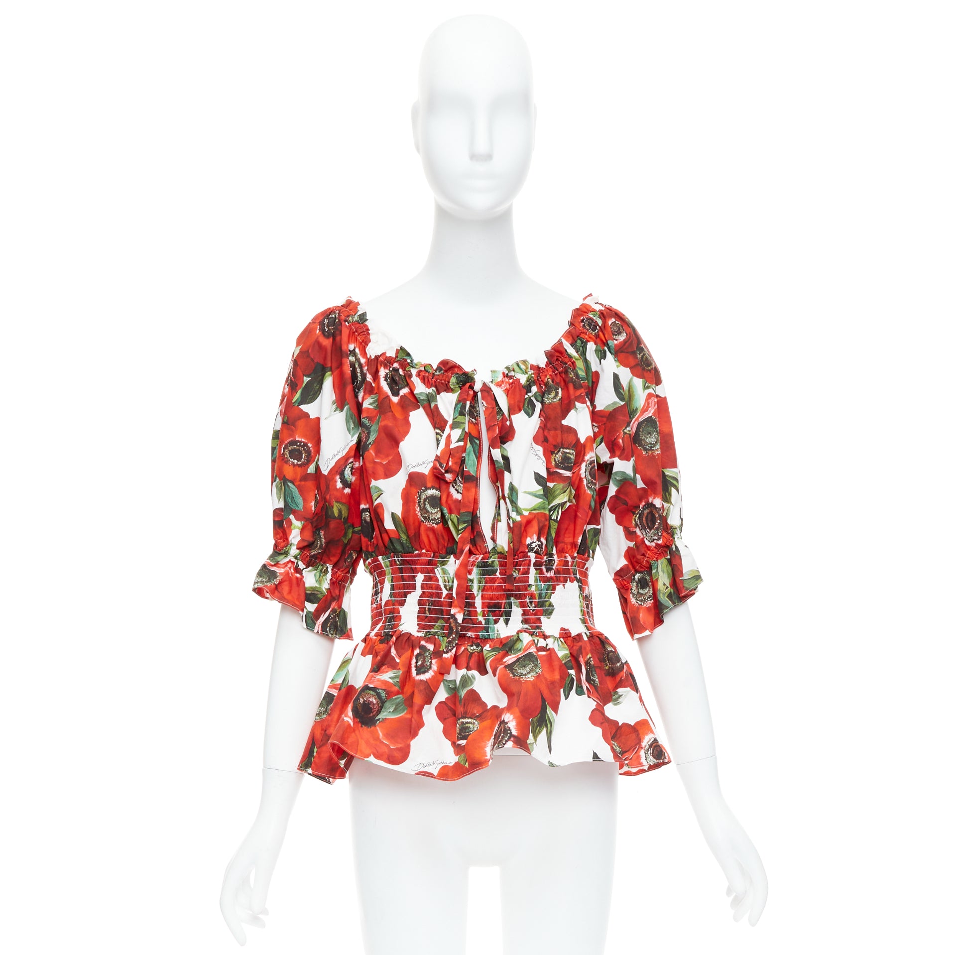 Dolce & Gabbana Floral Peplum Top - Image 11