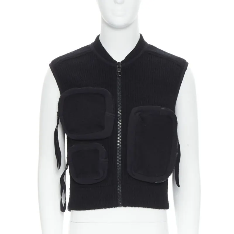 Louis Vuitton Utility Ribbed Vest Black Polyamide Very good - Front View