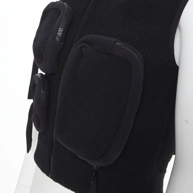 Louis Vuitton Utility Ribbed Vest Black Polyamide Very good - Back View
