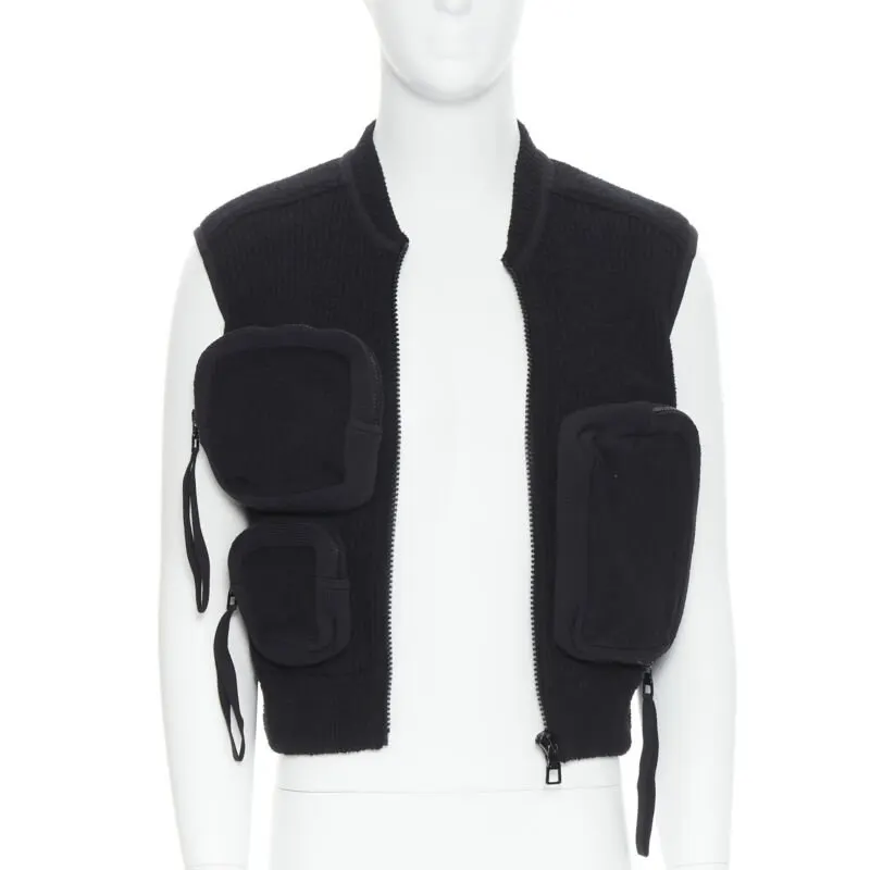 Louis Vuitton Utility Ribbed Vest Black Polyamide Very good - Inside View