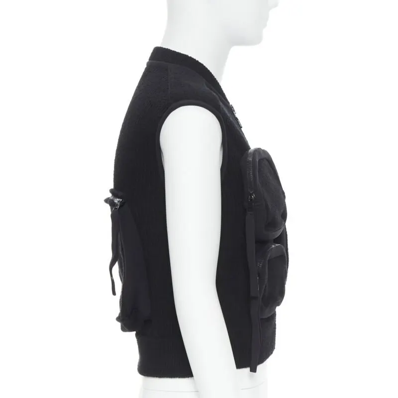 Louis Vuitton Utility Ribbed Vest Black Polyamide Very good - Box View