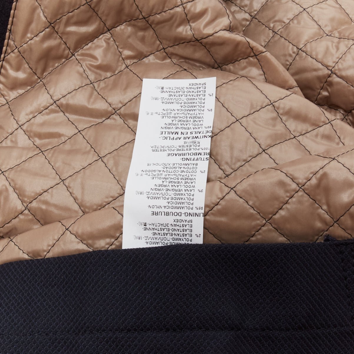 Dolce & Gabbana Navy Wool Longline Coat - Image 11