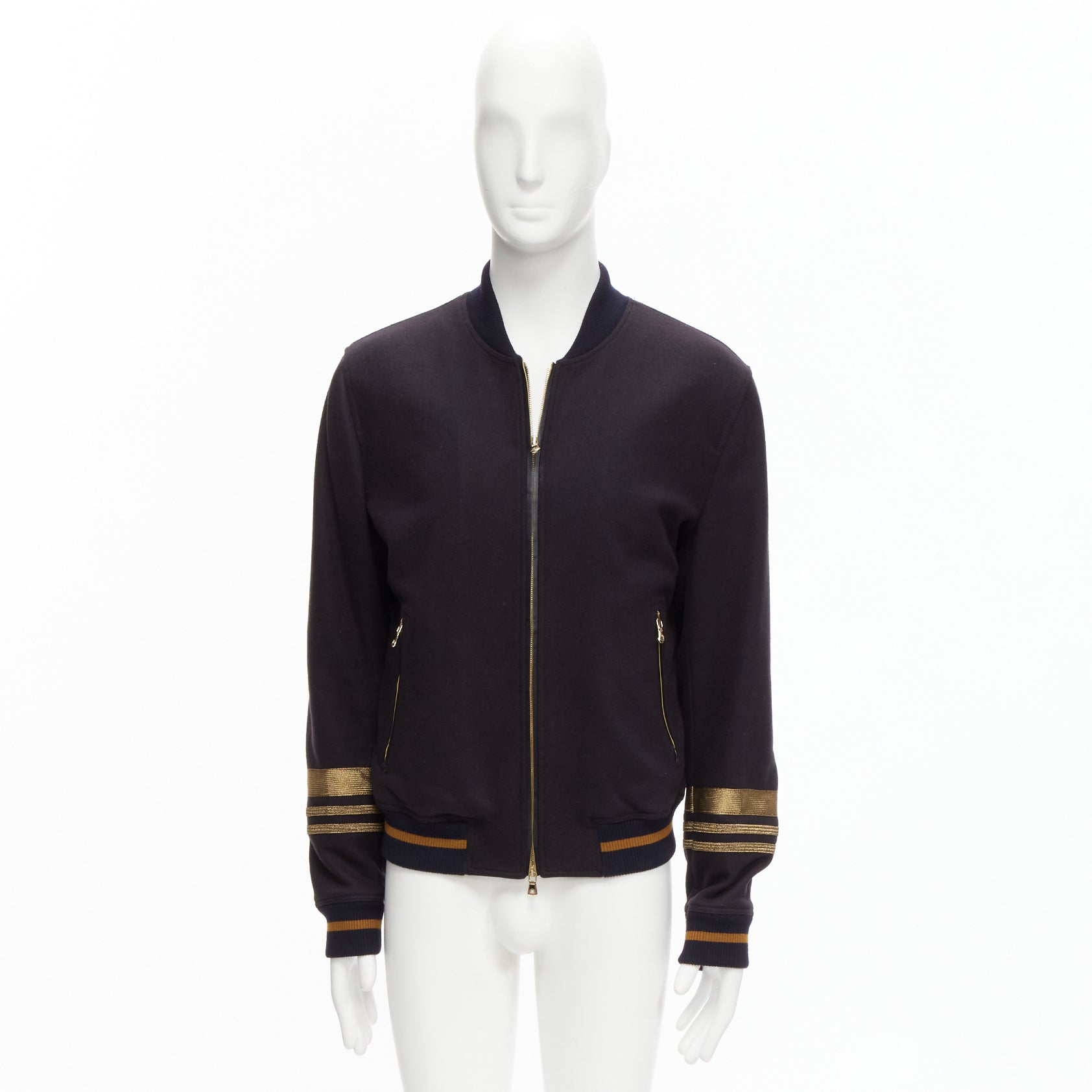 Dolce & Gabbana Navy Wool Longline Coat - Image 12