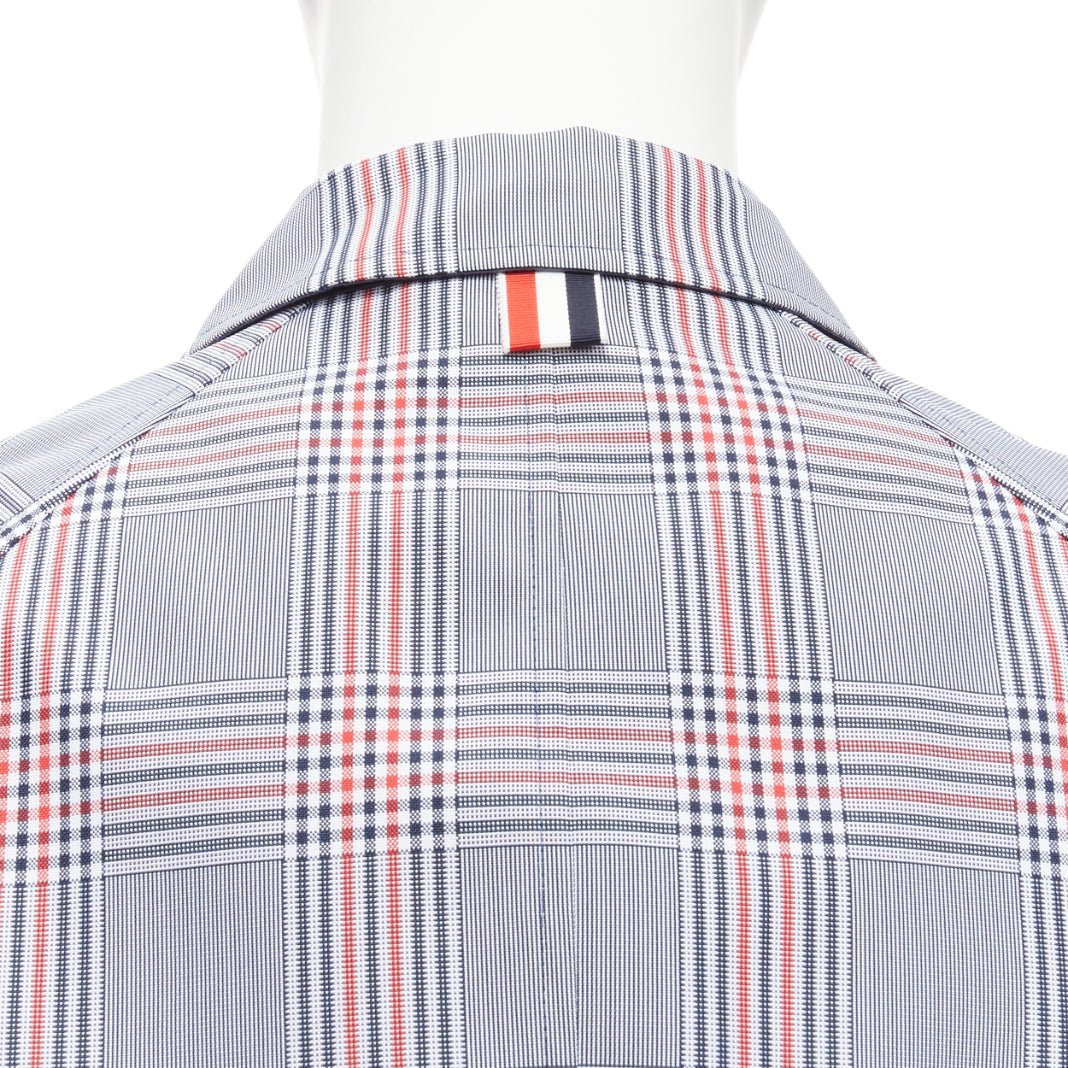 Thom Browne Grey Houndstooth Long Coat - Image 14