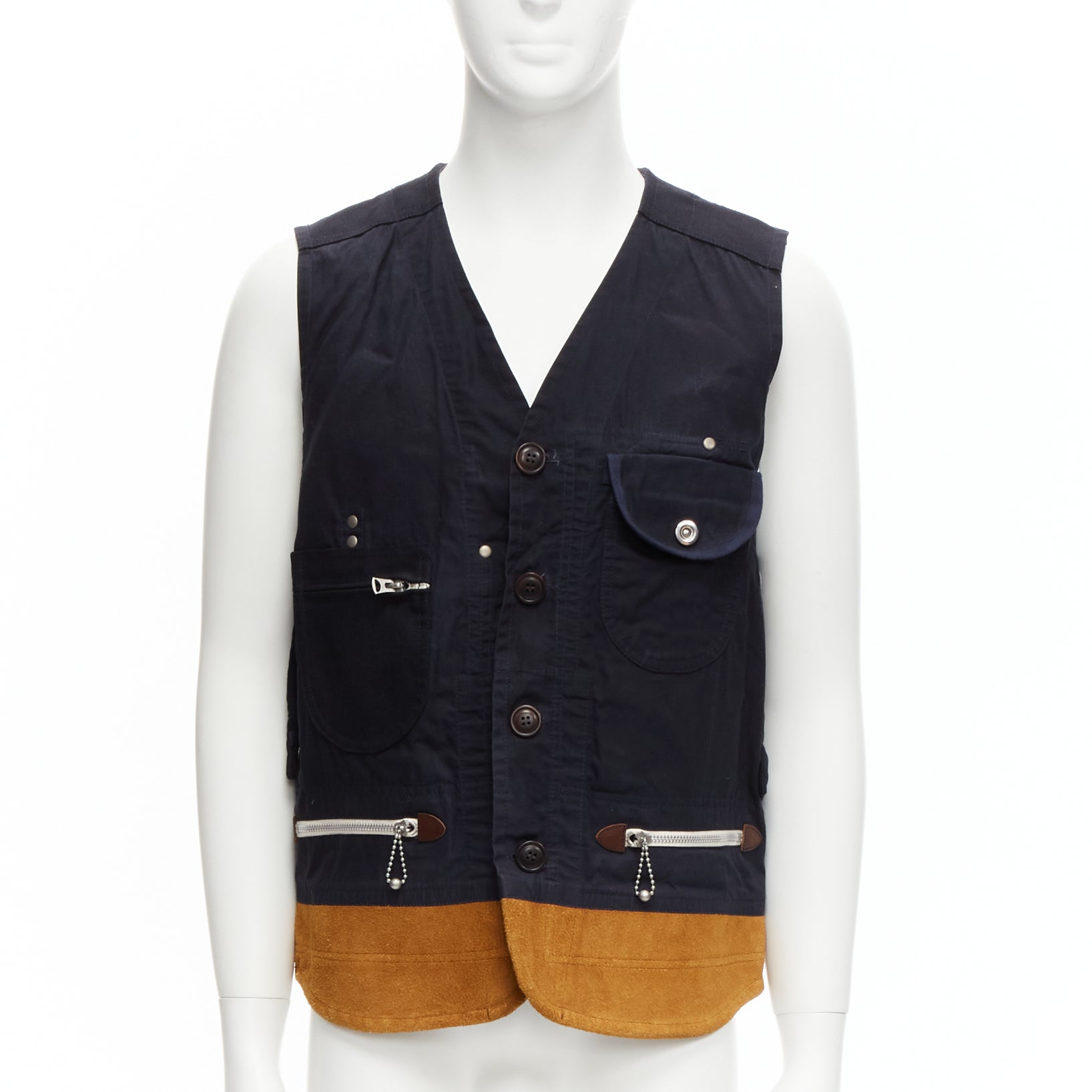 Junya Watanabe Reversible Suede Vest - Image 6