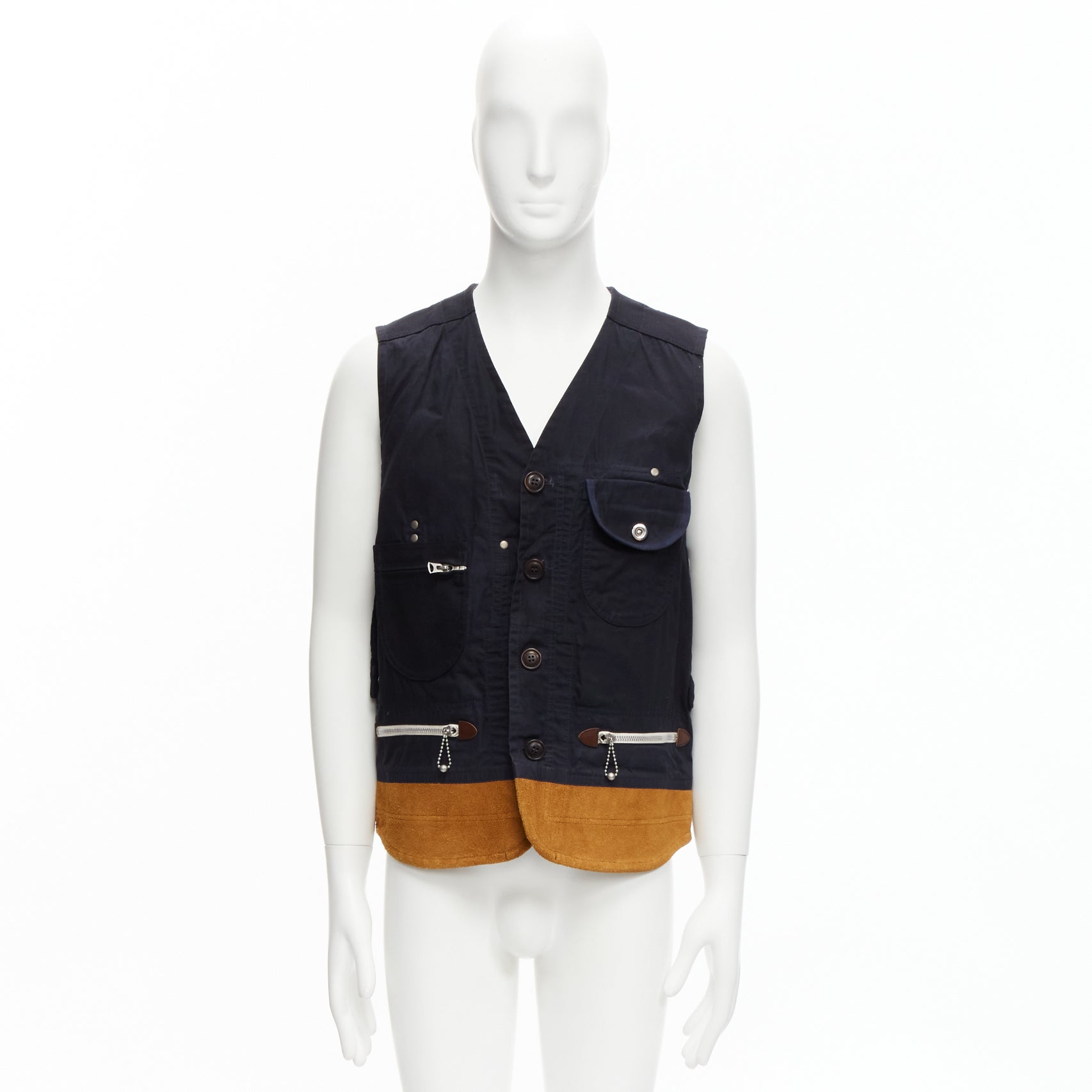 Junya Watanabe Reversible Suede Vest - Image 12