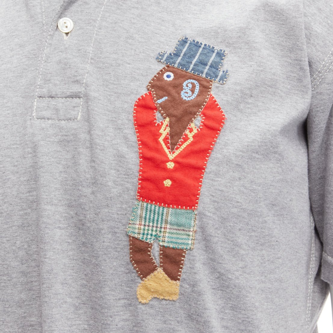 Junya Watanabe Patchwork Polo Shirt - Back view