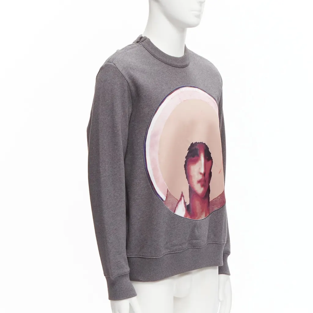 Givenchy Madonna Print Sweater Grey Cotton Never worn - Inside View