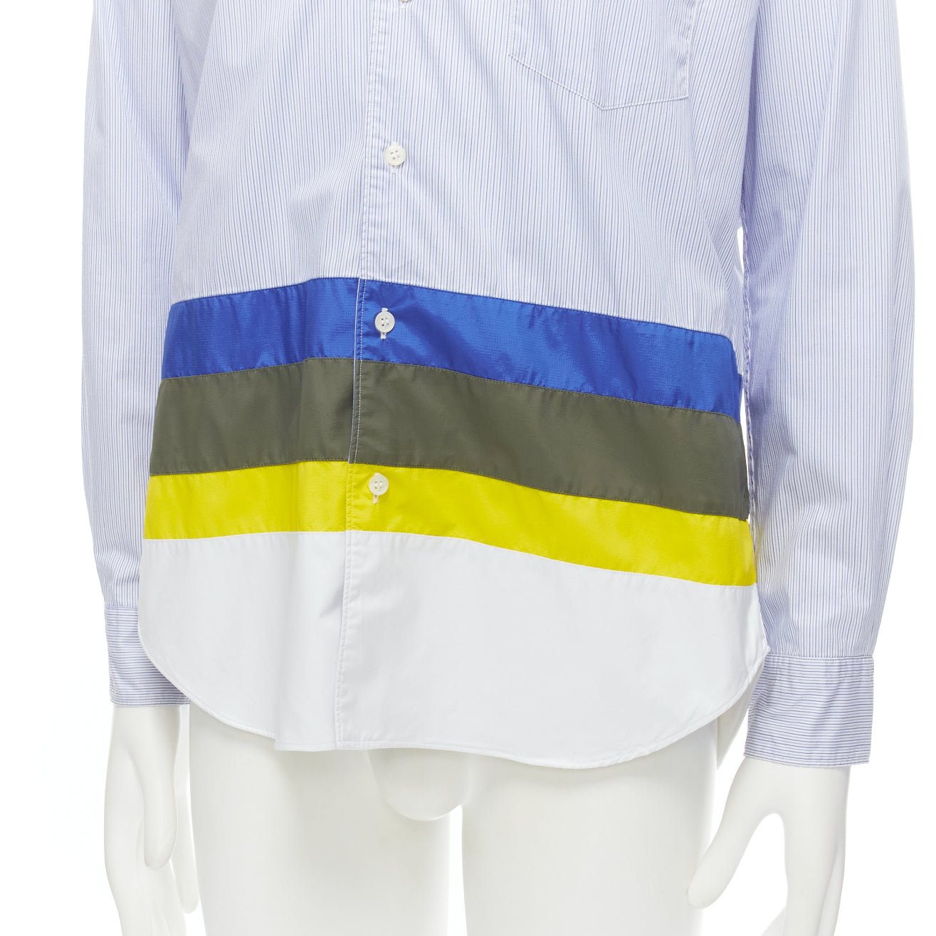 Comme Des Garcons Patchwork Cotton Shirt - Back view