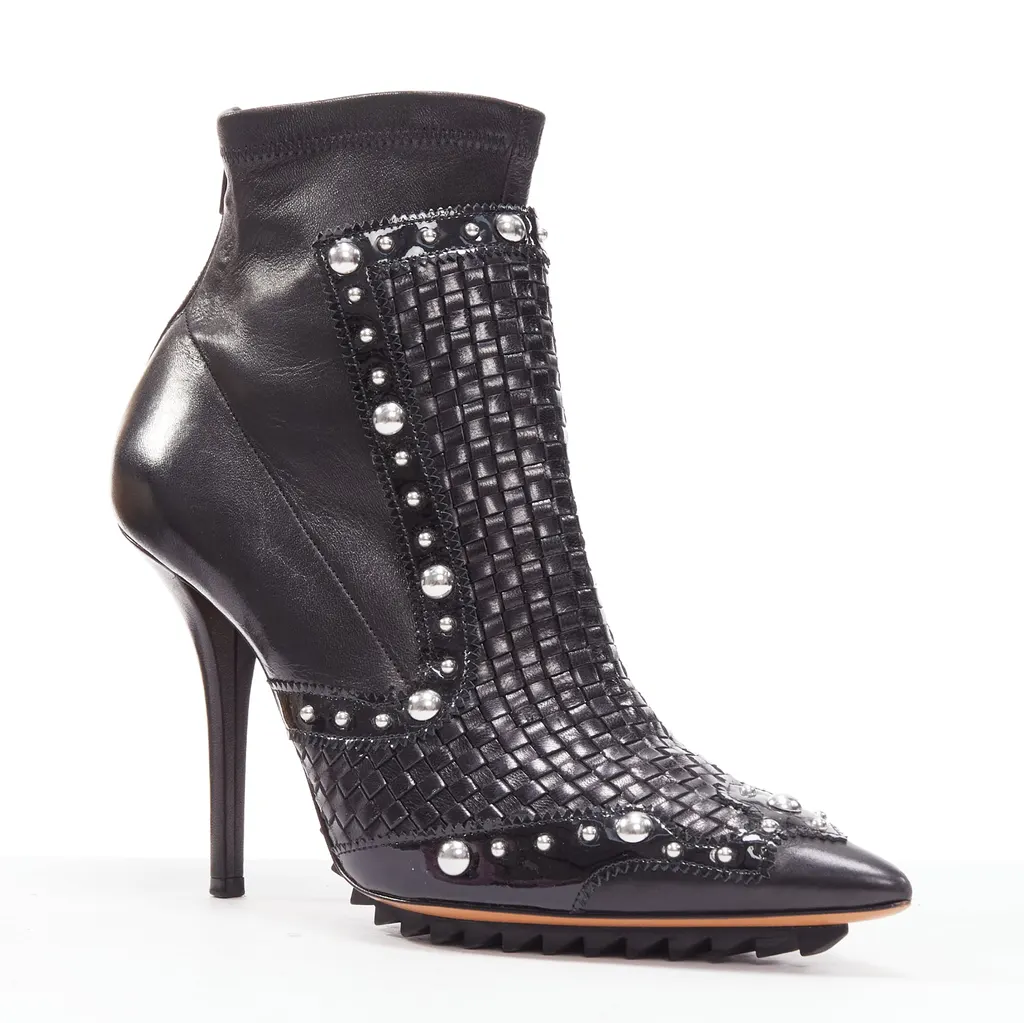 Givenchy Iron Line Silver Leather Good - Back View