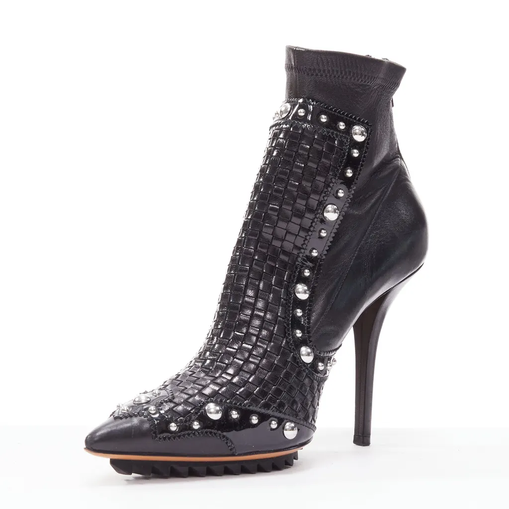 Givenchy Iron Line Silver Leather Good - Model View