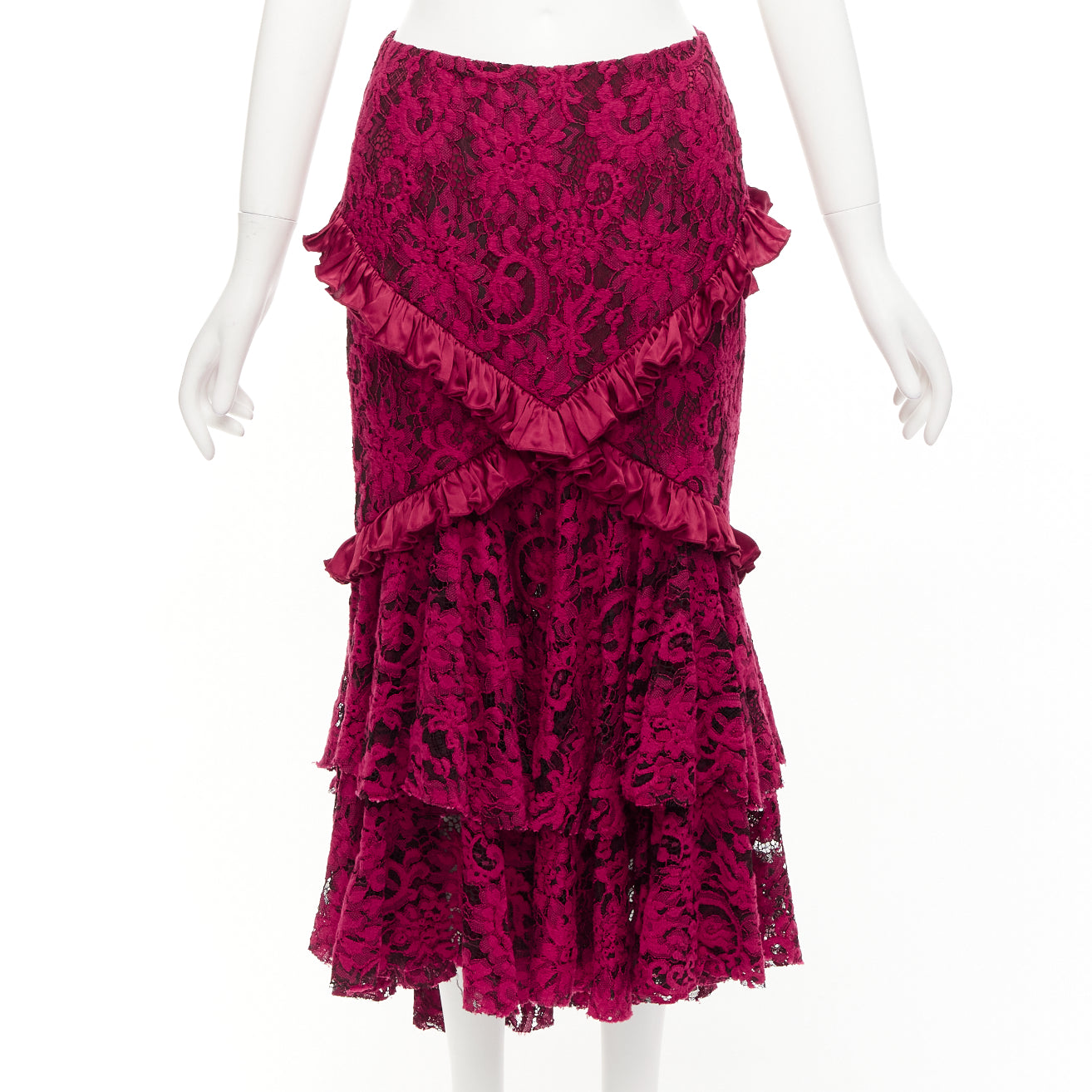 Romance Was Born Lace Ruffle Skirt
