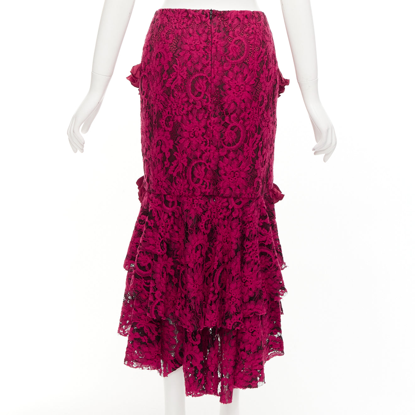 Romance Was Born Lace Ruffle Skirt - Side view