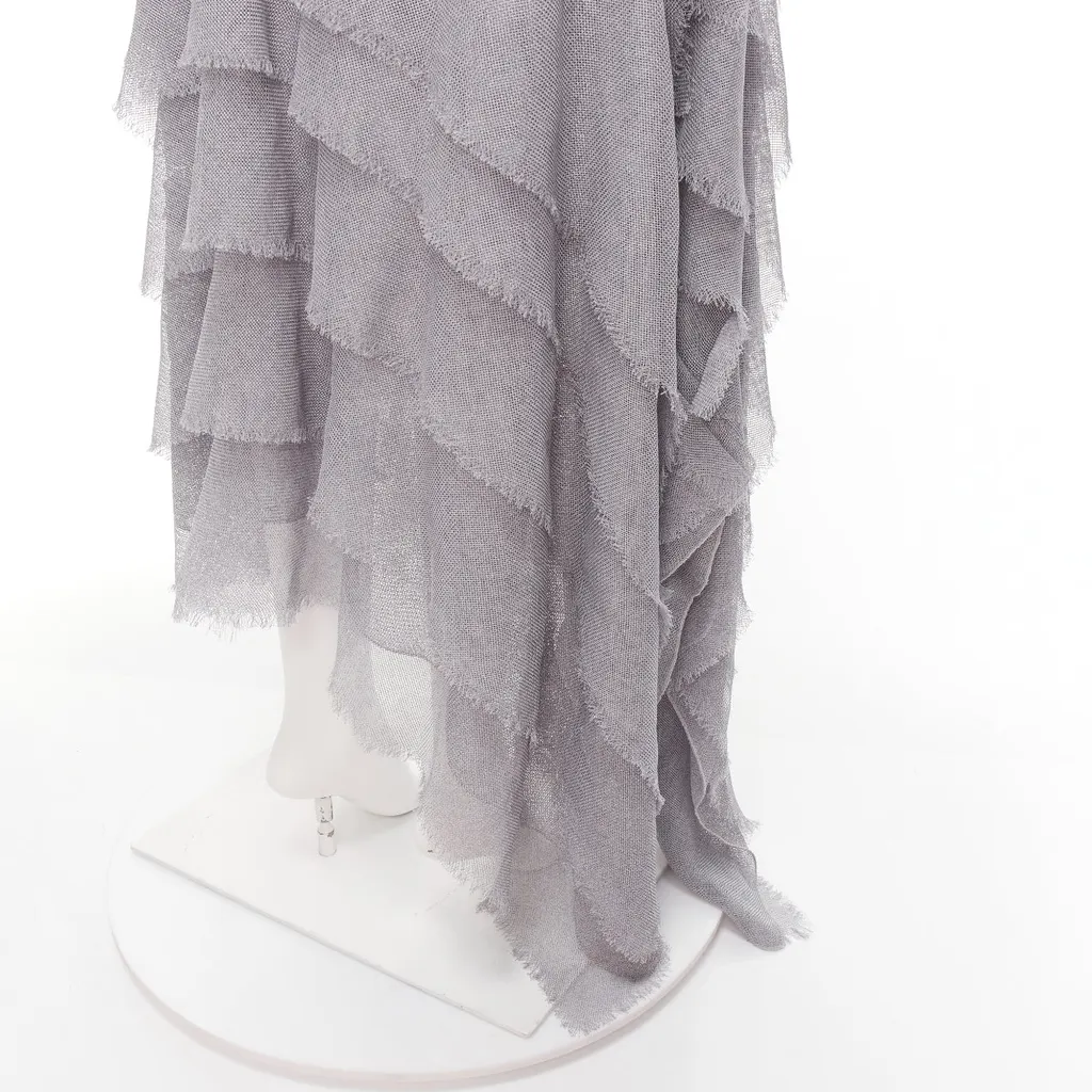Maticevski Winning Grey Polyester Fair - Back View